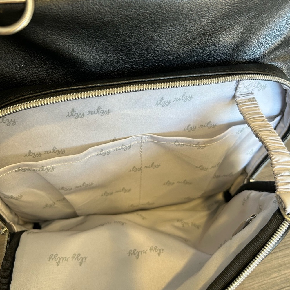 Itzy Ritzy black diaper Backpack - Picture 3 of 15
